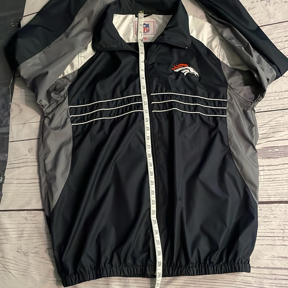 Men’s NFL Denver Broncos Sports Illustrated Zip-Up Windbreaker Size L - Picture 11 of 13